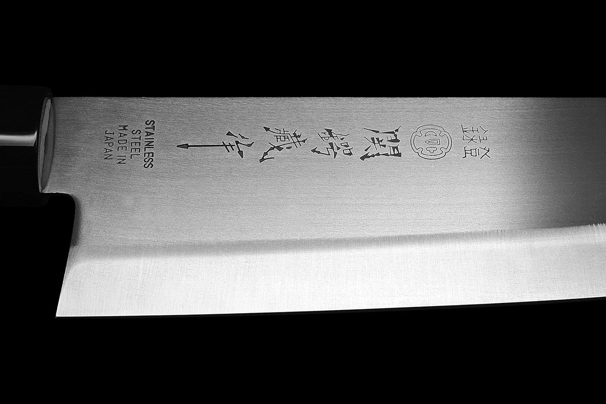 Seki Japan TSUBAZO Japanese Sushi Chef Knife, Stainless Steel Sashimi Deba Knife, Shiraki Handle, 150 mm (5.9 in)