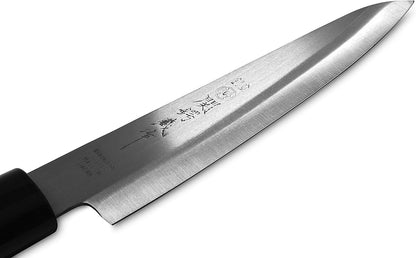 Seki Japan TSUBAZO Japanese Sushi Chef Knife, Stainless Steel Sashimi Deba Knife, Shiraki Handle, 150 mm (5.9 in)