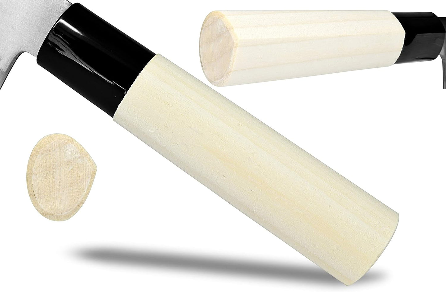 Seki Japan TSUBAZO Japanese Sushi Chef Knife, Stainless Steel Sashimi Deba Knife, Shiraki Handle, 150 mm (5.9 in)