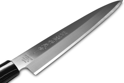 Seki Japan TSUBAZO Japanese Sushi Chef Knife, Stainless Steel Sashimi Deba Knife, Shiraki Handle, 150 mm (5.9 in)