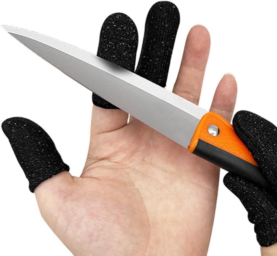 20 PCS Finger Cots Cut Resistant Protector - Finger Covers for Cuts, Gloves Life Extender, Cut Resistant Finger Protectors for Kitchen, Work, Sculpture, Anti-Slip, Reusable