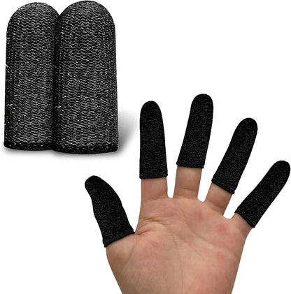 20 PCS Finger Cots Cut Resistant Protector - Finger Covers for Cuts, Gloves Life Extender, Cut Resistant Finger Protectors for Kitchen, Work, Sculpture, Anti-Slip, Reusable