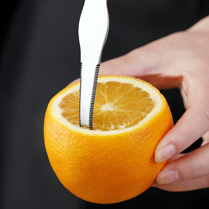 Grapefruit Knife Stainless Steel Slicer Cutter Peeler Remover Opener Humanized Design Handle Fruit Tools Kitchen Gadget Double Serrated Blade