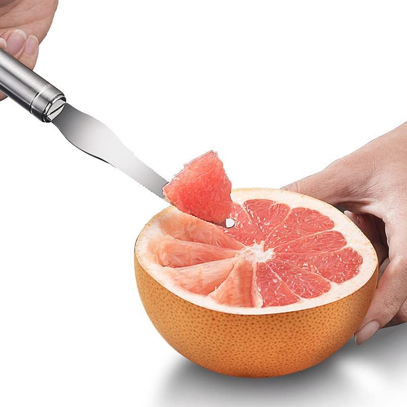 Grapefruit Knife Stainless Steel Slicer Cutter Peeler Remover Opener Humanized Design Handle Fruit Tools Kitchen Gadget Double Serrated Blade