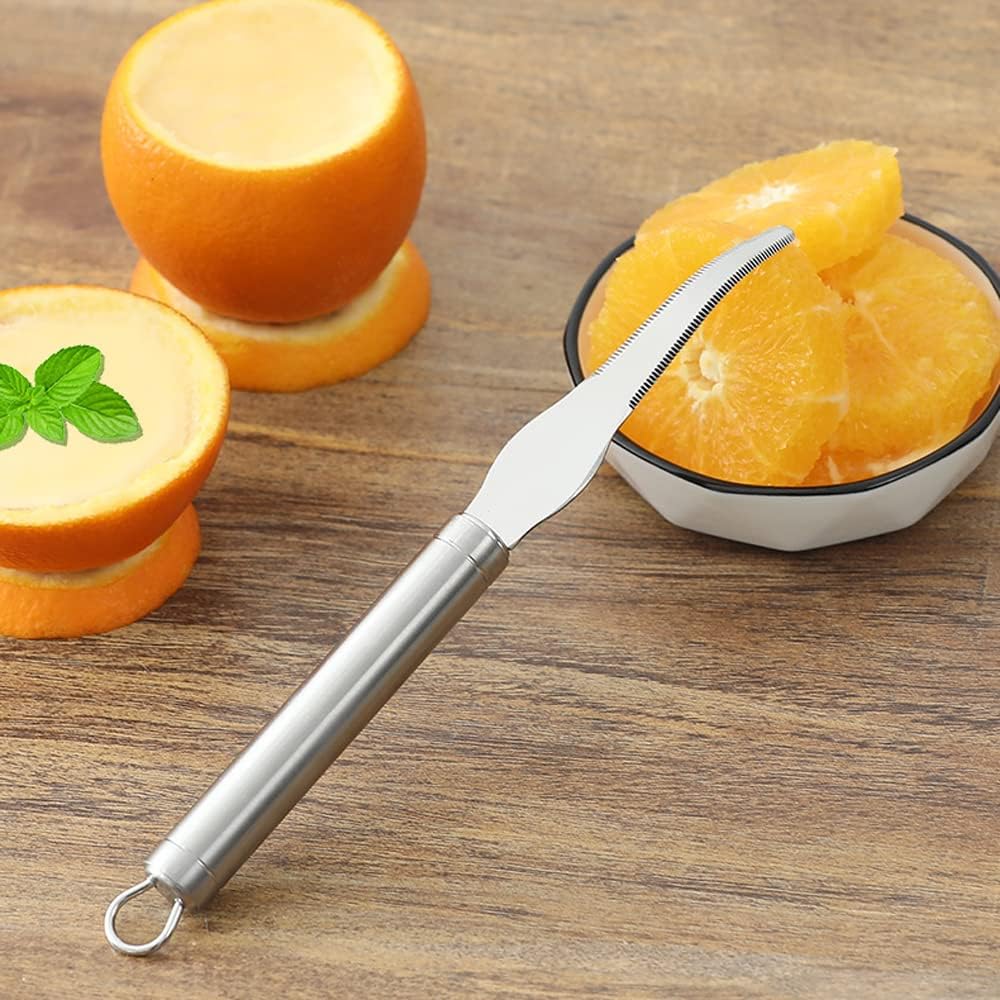 Grapefruit Knife Stainless Steel Slicer Cutter Peeler Remover Opener Humanized Design Handle Fruit Tools Kitchen Gadget Double Serrated Blade