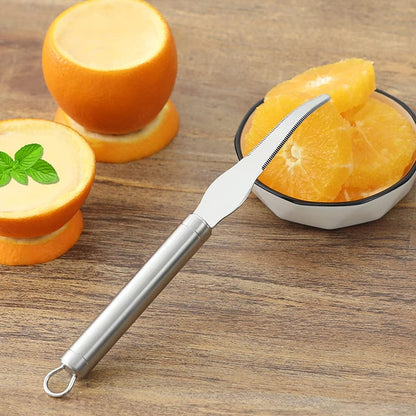 Grapefruit Knife Stainless Steel Slicer Cutter Peeler Remover Opener Humanized Design Handle Fruit Tools Kitchen Gadget Double Serrated Blade
