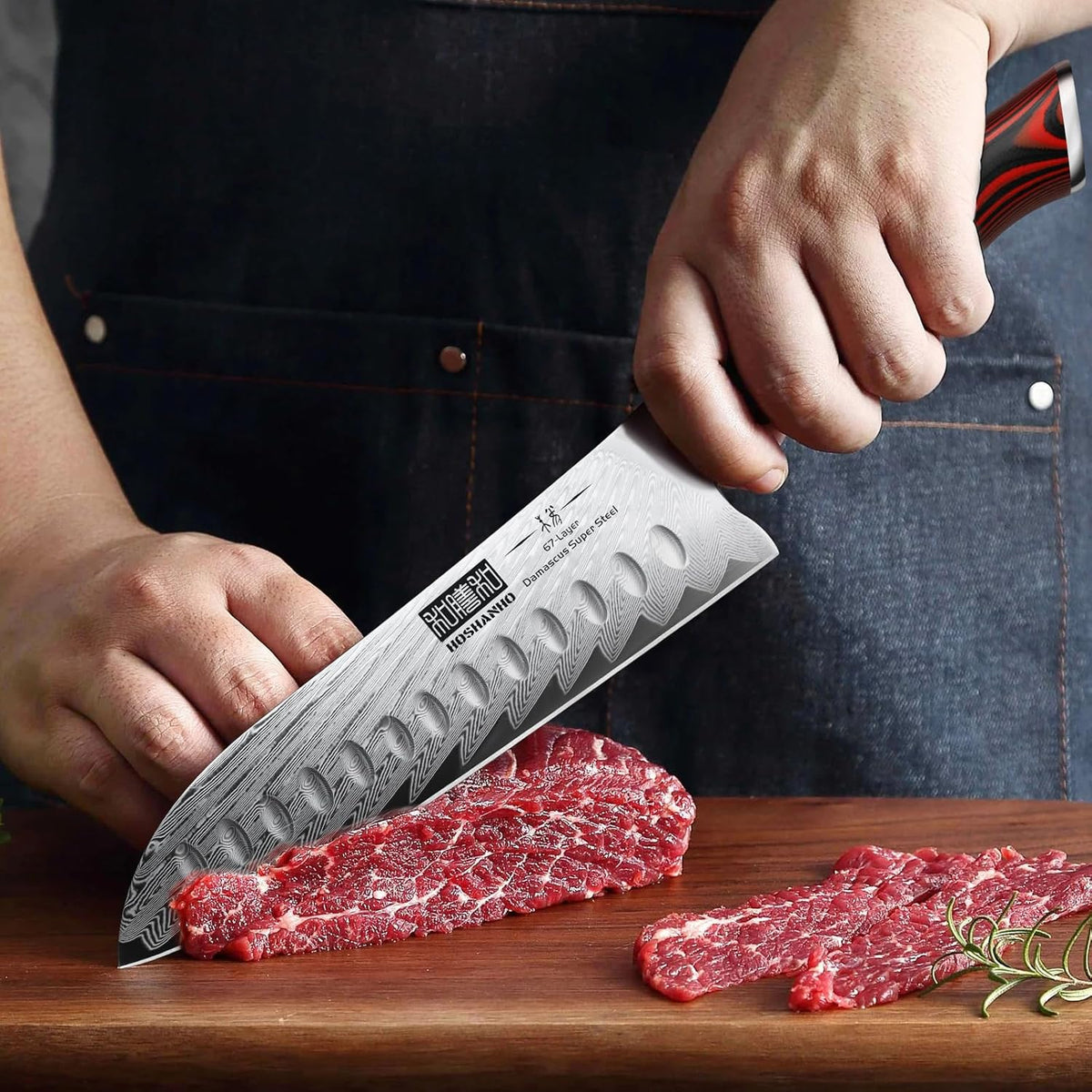 Damascus Chef Knife, 8" Professional Japanese Kitchen Knife & G10