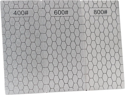 5 Pieces Diamond Sharpening Stone Set,Diamond Lapping Plate Coarse/Medium/Fine Grit Sharpener,400/600/800/1000/1200 Grit