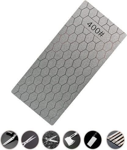 5 Pieces Diamond Sharpening Stone Set,Diamond Lapping Plate Coarse/Medium/Fine Grit Sharpener,400/600/800/1000/1200 Grit