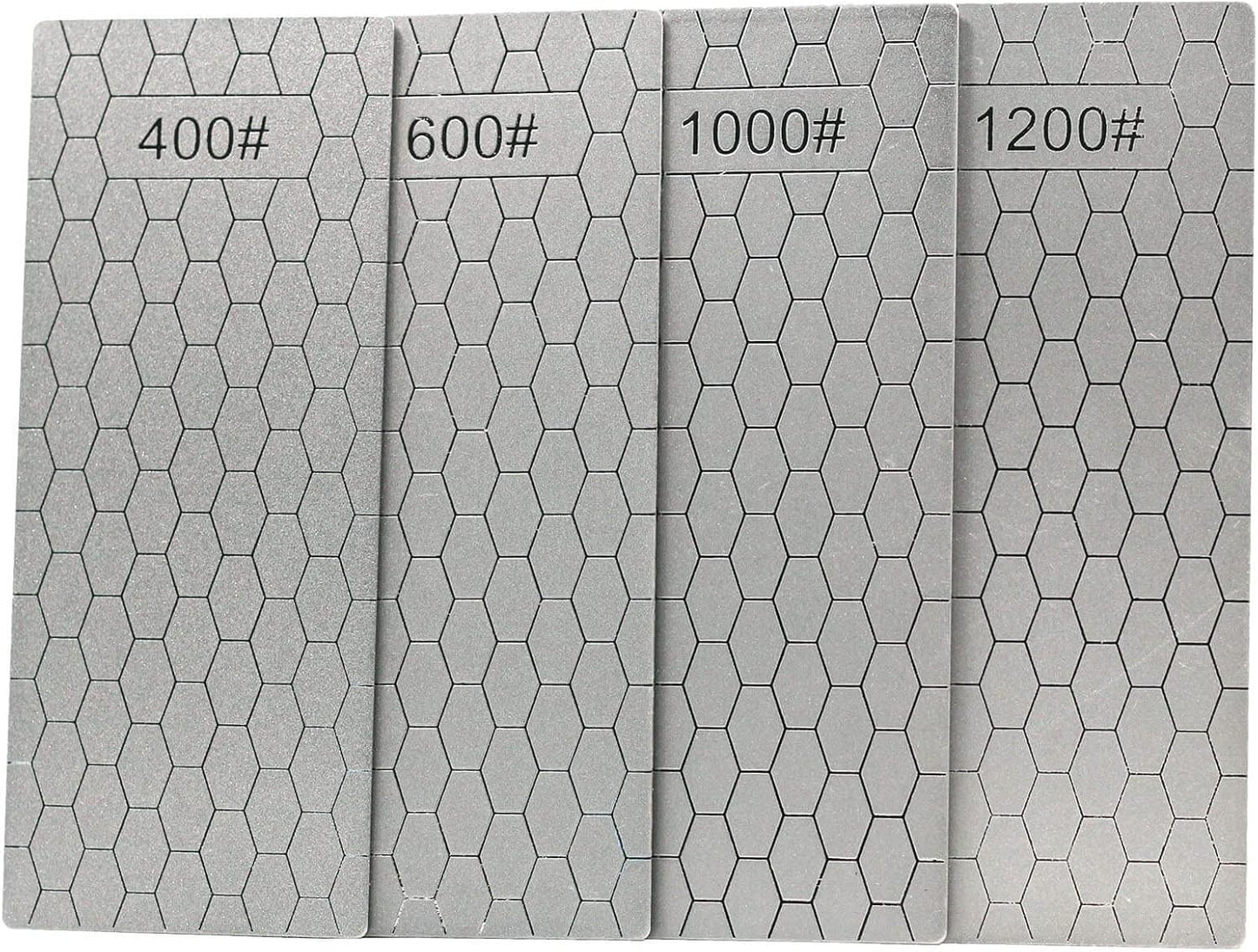 5 Pieces Diamond Sharpening Stone Set,Diamond Lapping Plate Coarse/Medium/Fine Grit Sharpener,400/600/800/1000/1200 Grit