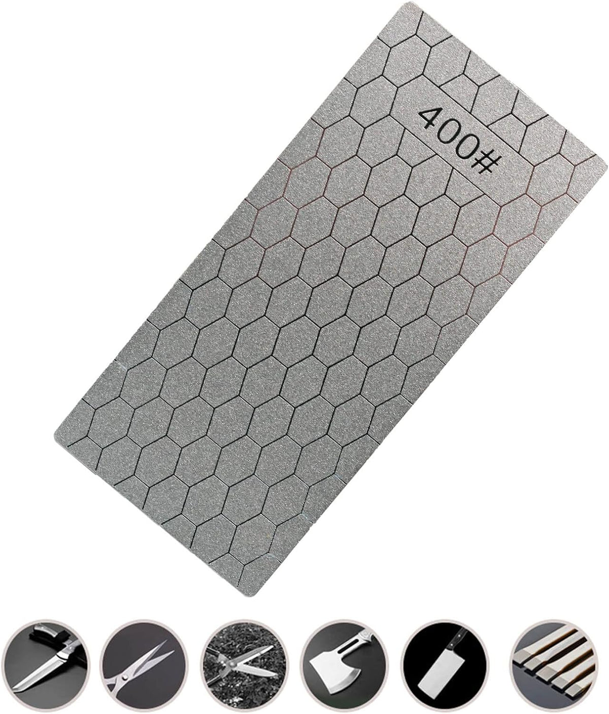 5 Pieces Diamond Sharpening Stone Set,Diamond Lapping Plate Coarse/Medium/Fine Grit Sharpener,400/600/800/1000/1200 Grit
