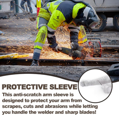 1 Pair Cut Resistant Sleeves for Arm Work Protection Safety, Protective Sleeves for Arms for Men, Cut Resistant Arm Sleeves Level 5, Protective Sleeves for Arms Cut Resistant
