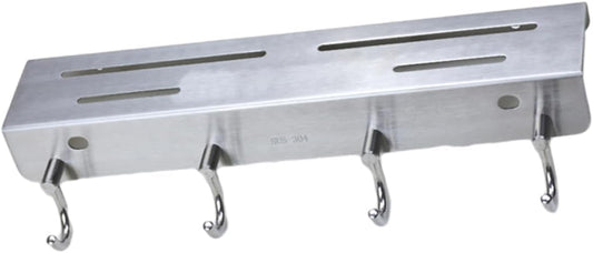 Stainless Steel Wall Mounted Knife Rack Hooks Space-saving Kitchen Storage for Knives and Utensils Holder for Home Use