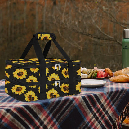 Insulated Casserole Carrier - Casserole Carriers for Hot or Cold Food - Lasagna Lugger Dish Carrier, Thermal Lunch Bag for Potluck Parties, Picnic, Travel, Fits 9" x 13" Baking Dish, Grey