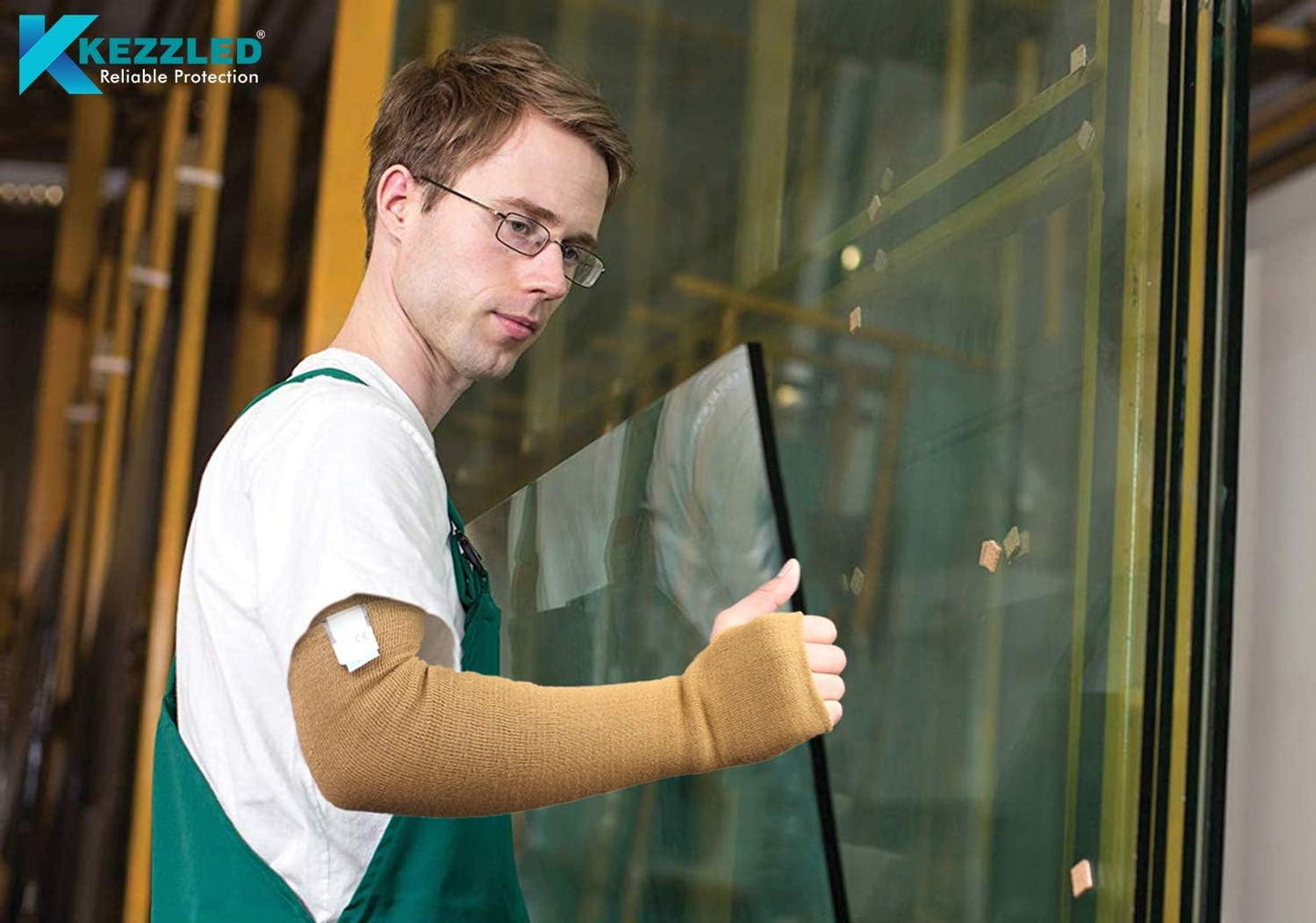 Protective Arm Sleeves, Cut/Scratch/Heat Resistant with UV Protectors Safety for Garden Kitchen Work-18Inches