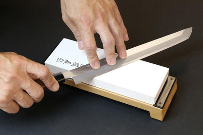 Yoshihiro Professional Grade Toishi Japanese Whetstone Knife Sharpener Water Stones (#10000 grit)