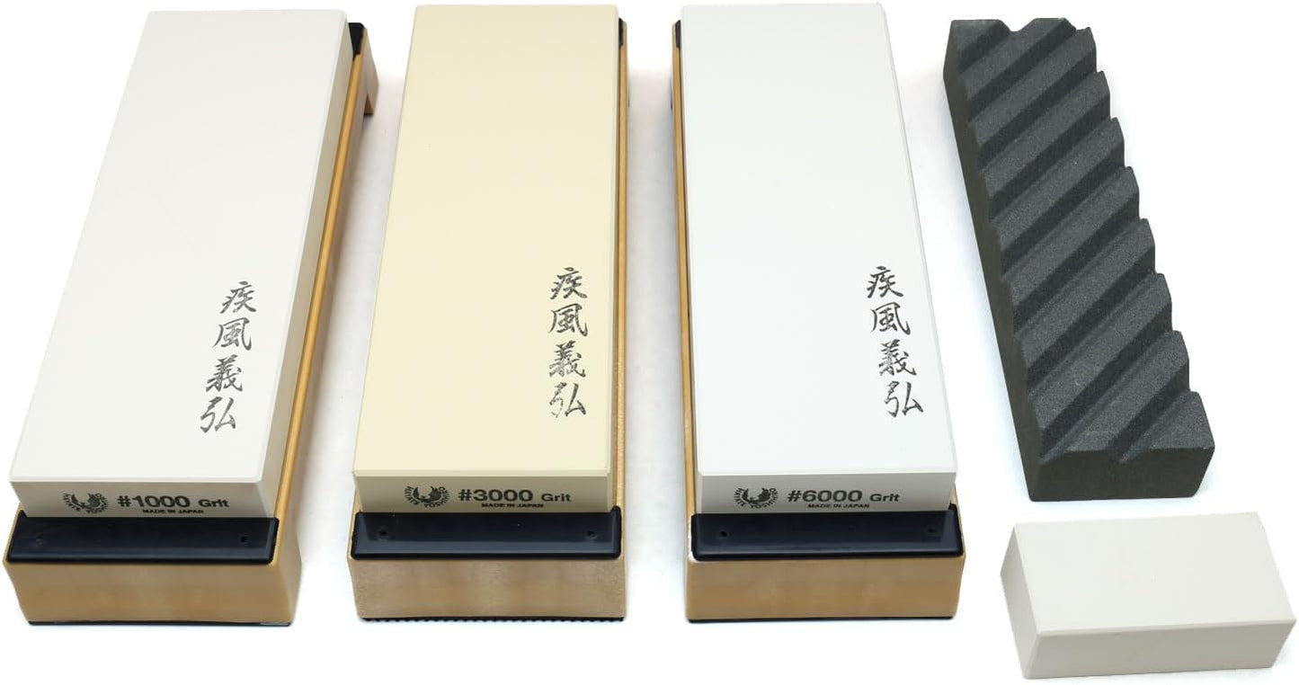 Yoshihiro Professional Grade Toishi Japanese Whetstone Knife Sharpener Water Stones (#10000 grit)