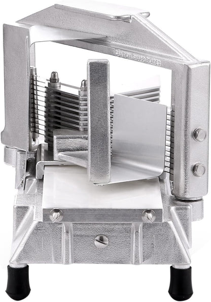 VEVOR Commercial Tomato Slicer 1/4" Heavy Duty Cutter with Built-in Cutting Board for Restaurant or Home Use