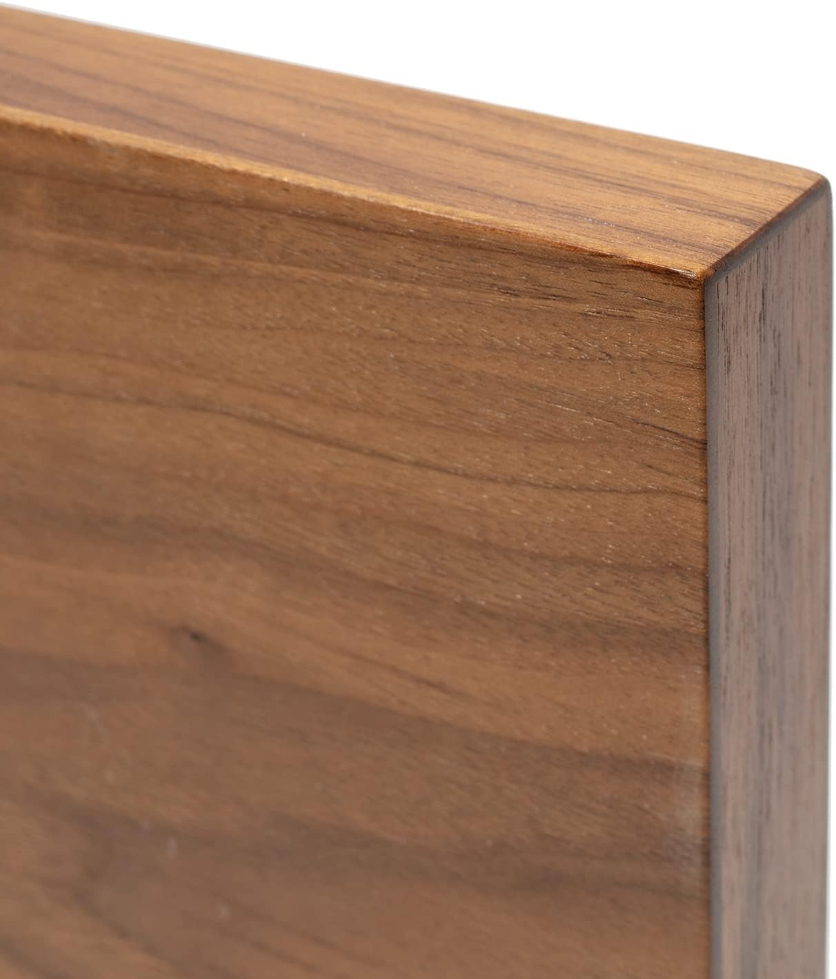 Magnetic Knife Holder with display stand, Double Sided Strong Magnetic Knife block for Kitchen counter top, Universal empty storage Organizer Block (Walnut Wood)