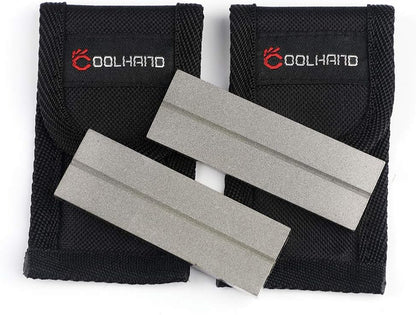 Dual-Sided 2 Packs Diamond Whetstone Sharpening Kit (3''x 1")