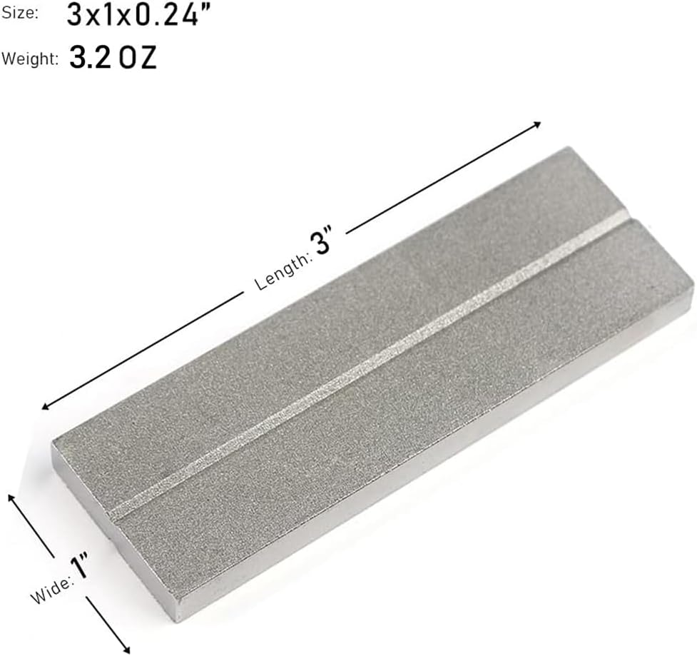 Dual-Sided 2 Packs Diamond Whetstone Sharpening Kit (3''x 1")