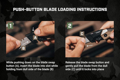 Tools Utility Knife for Cutting Drywall, Roofing & Jobsite Materials, Includes 5 Blades in Handle Storage, Retractable Blade