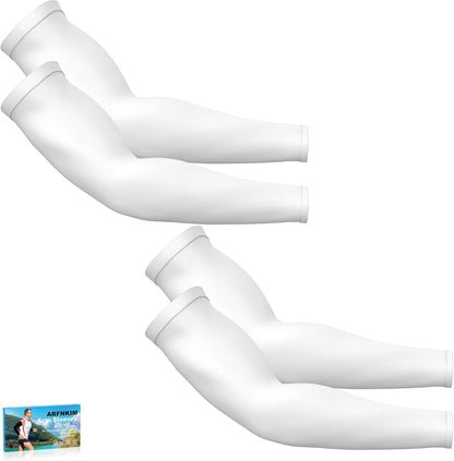 Arm Sleeves for Men Women, UV Sun Protection Compression Cooling Sun Sleeves Tattoo Cover - Volleyball Golf Baseball