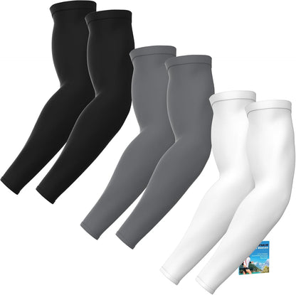 Arm Sleeves for Men Women, UV Sun Protection Compression Cooling Sun Sleeves Tattoo Cover - Volleyball Golf Baseball