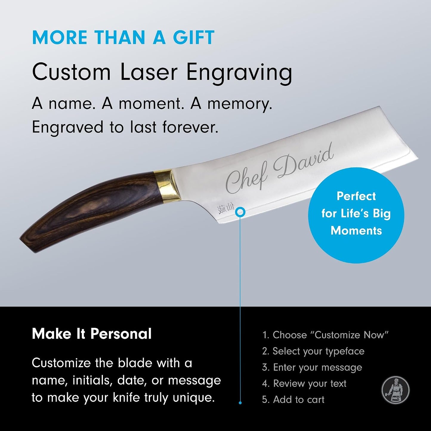 Kawashima 6.5” Nakiri Knife - SG2 Powdered Steel, Eco-Brass Bolster & Walnut Pakkawood Handle - Made in Seki, Japan