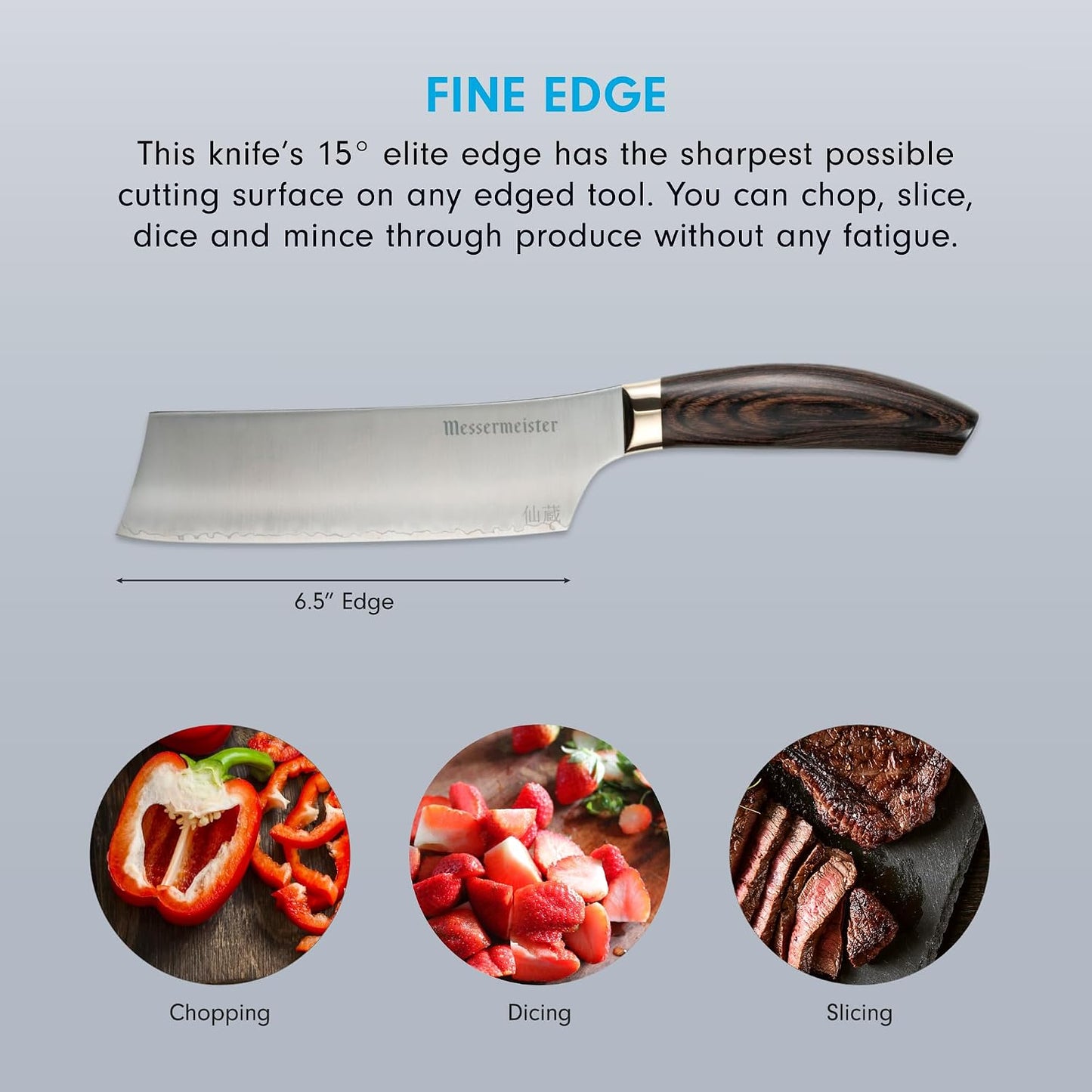Kawashima 6.5” Nakiri Knife - SG2 Powdered Steel, Eco-Brass Bolster & Walnut Pakkawood Handle - Made in Seki, Japan