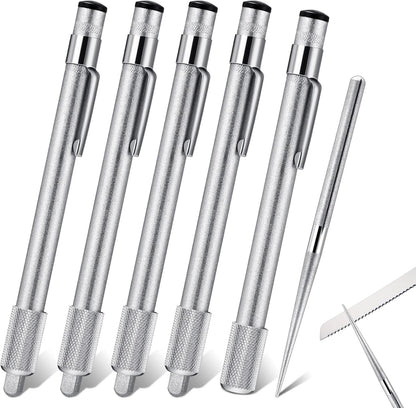5 Pieces Pocket Knife Sharpener Serrated Knife Sharpener Diamond Honing Rod Tactical Pen Steel Rod Pen for Kitchen Outdoor Hunting Fishing Hiking Camping Garden Tools