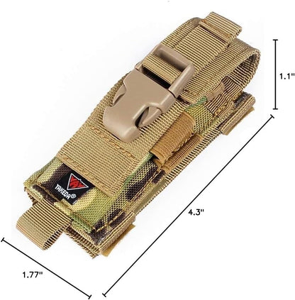 YAKEDA Multitool Pouch Sheath Folding Knife Sheath Pouch for Belt Molle Flashlight Mag Pouch
