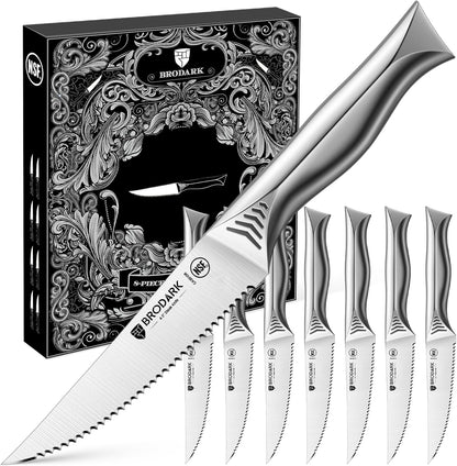 4.5 In Serrated Steak Knives Set of 6, Comes with a Gift Box