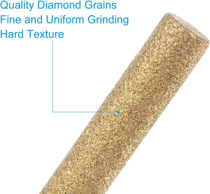 30 Pcs Diamond Chainsaw Sharpener 3 Sizes High Hardness Sharpening Stone Polishing Chainsaw Sharpening Kit Grinding File Tool, Silver(5/32", 3/16", 7/32")
