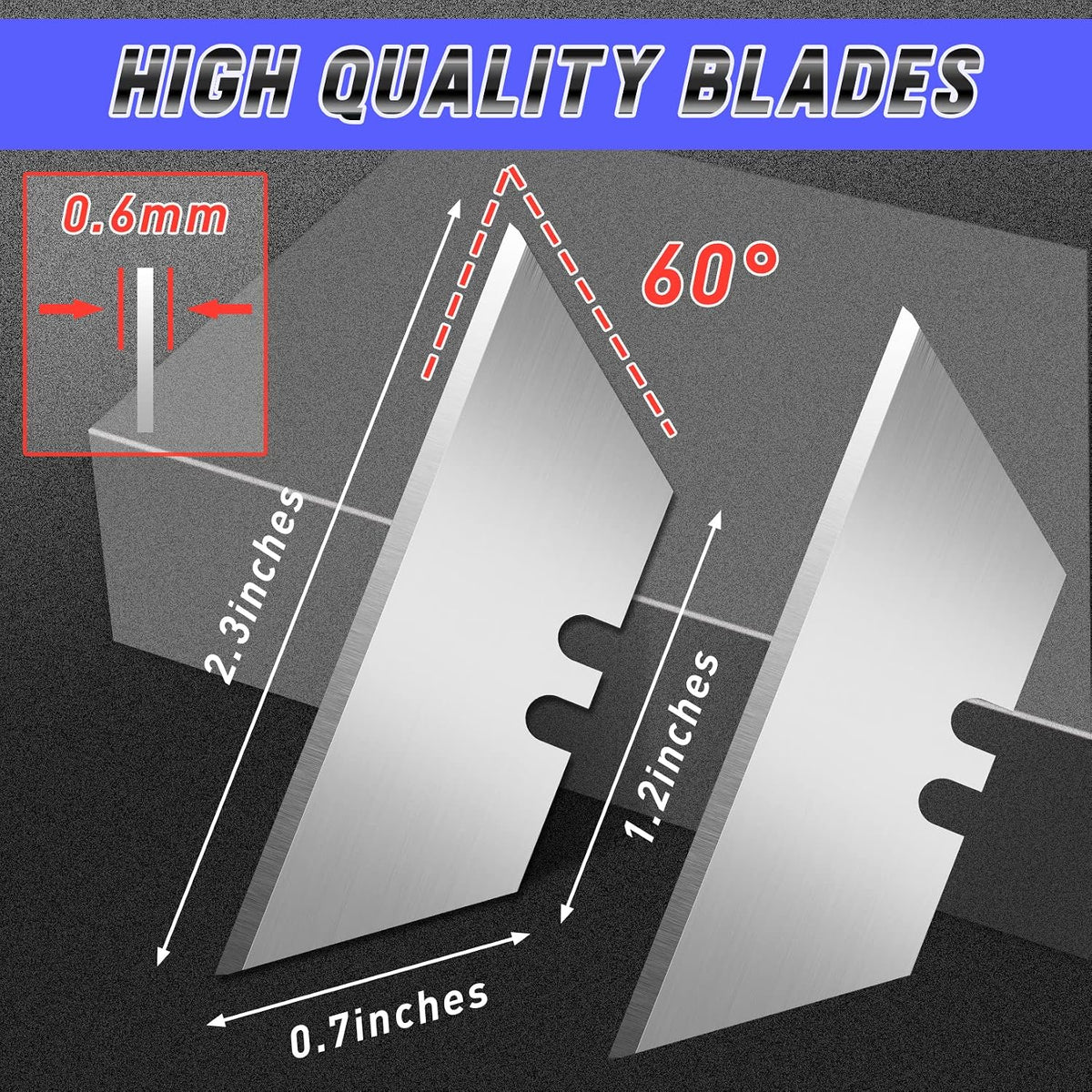 Box Cutter Tools Utility Knife With 10 Mat Cutter Blades