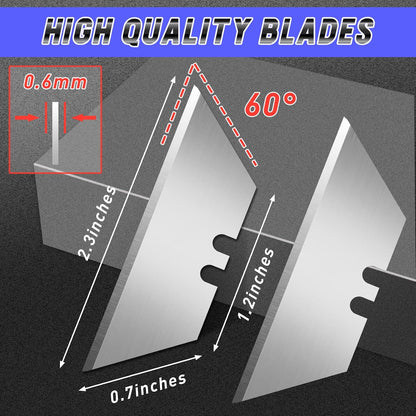 Box Cutter Tools Utility Knife With 10 Mat Cutter Blades