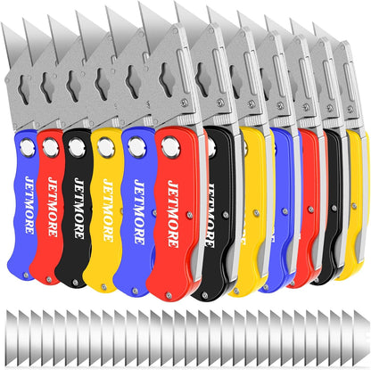 Box Cutter Tools Utility Knife With 10 Mat Cutter Blades