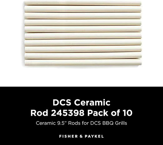 DCS 245398 Ceramic Rod Kit (Pack of 10) Models BGB36-BQAR-L, BGB36-BQAR-L, | Grill Models BGB36-BQAR-L, BGB48-BQR-L, BGB48-BQR-N, BGB48-BQAR-L, Ten 9.5 Ceramic Grill Replacement Rods for Even Heat