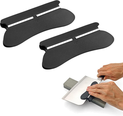 Knife Sharpening Angle Guide for Whetstone, 2 Pack 15° Knife Angle Guide with Ceramic Glide, Non-Slip Blade Guide for Sharpening Stone, Kitchen Knife Sharpener Angle Guide Tool