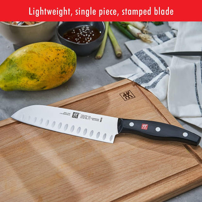 Twin Signature 11-Pc Knife Set, Friodur Ice-Hardened Blades | Made in Company-Owned German Factory with Special Formula Steel. Dishwasher Safe, Comfortable Grip for Effortless Meal Prep.