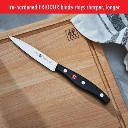 Twin Signature 11-Pc Knife Set, Friodur Ice-Hardened Blades | Made in Company-Owned German Factory with Special Formula Steel. Dishwasher Safe, Comfortable Grip for Effortless Meal Prep.