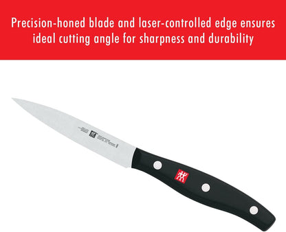 Twin Signature 11-Pc Knife Set, Friodur Ice-Hardened Blades | Made in Company-Owned German Factory with Special Formula Steel. Dishwasher Safe, Comfortable Grip for Effortless Meal Prep.