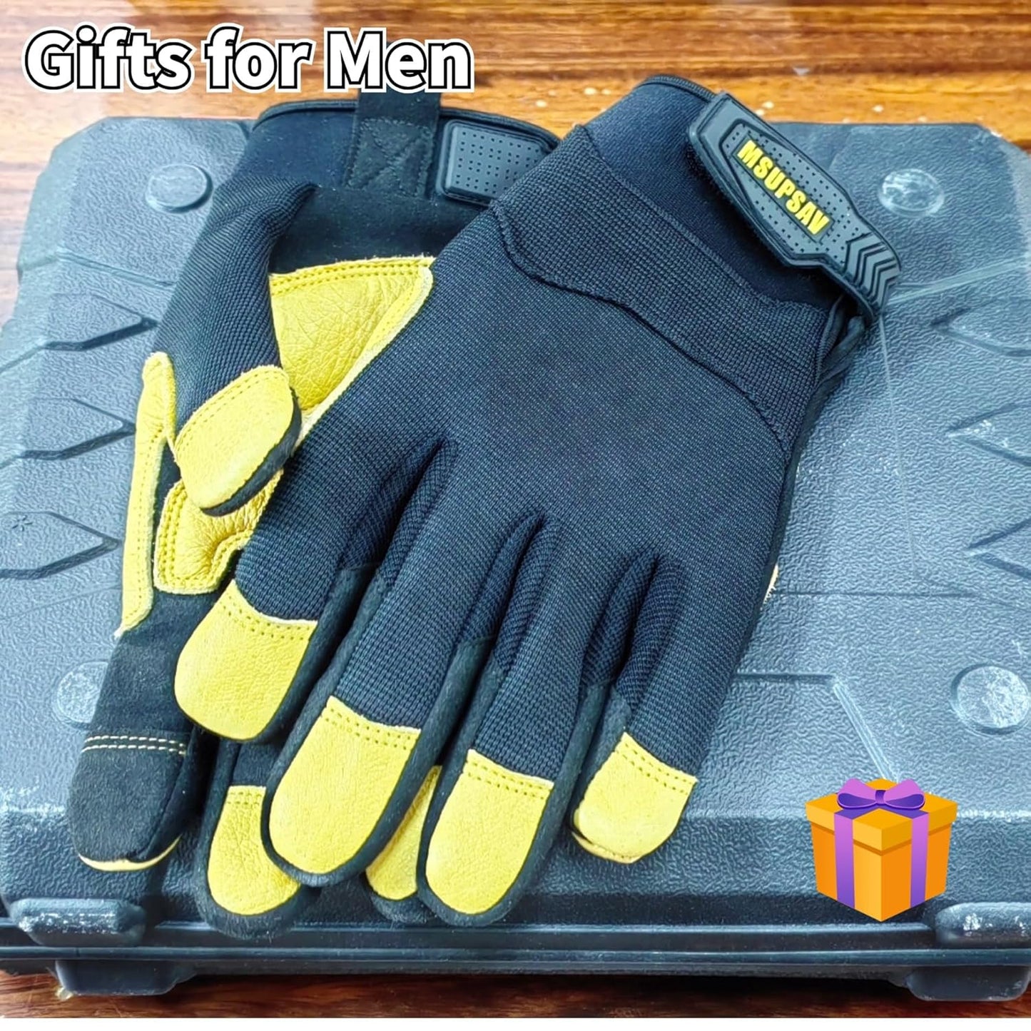 Anti-vibration Mechanic Work Gloves Men,Extra Large,Blue+Black | Multi-purpose,Heavy Duty,TPR Impact Protection,Gift,Safety,Working