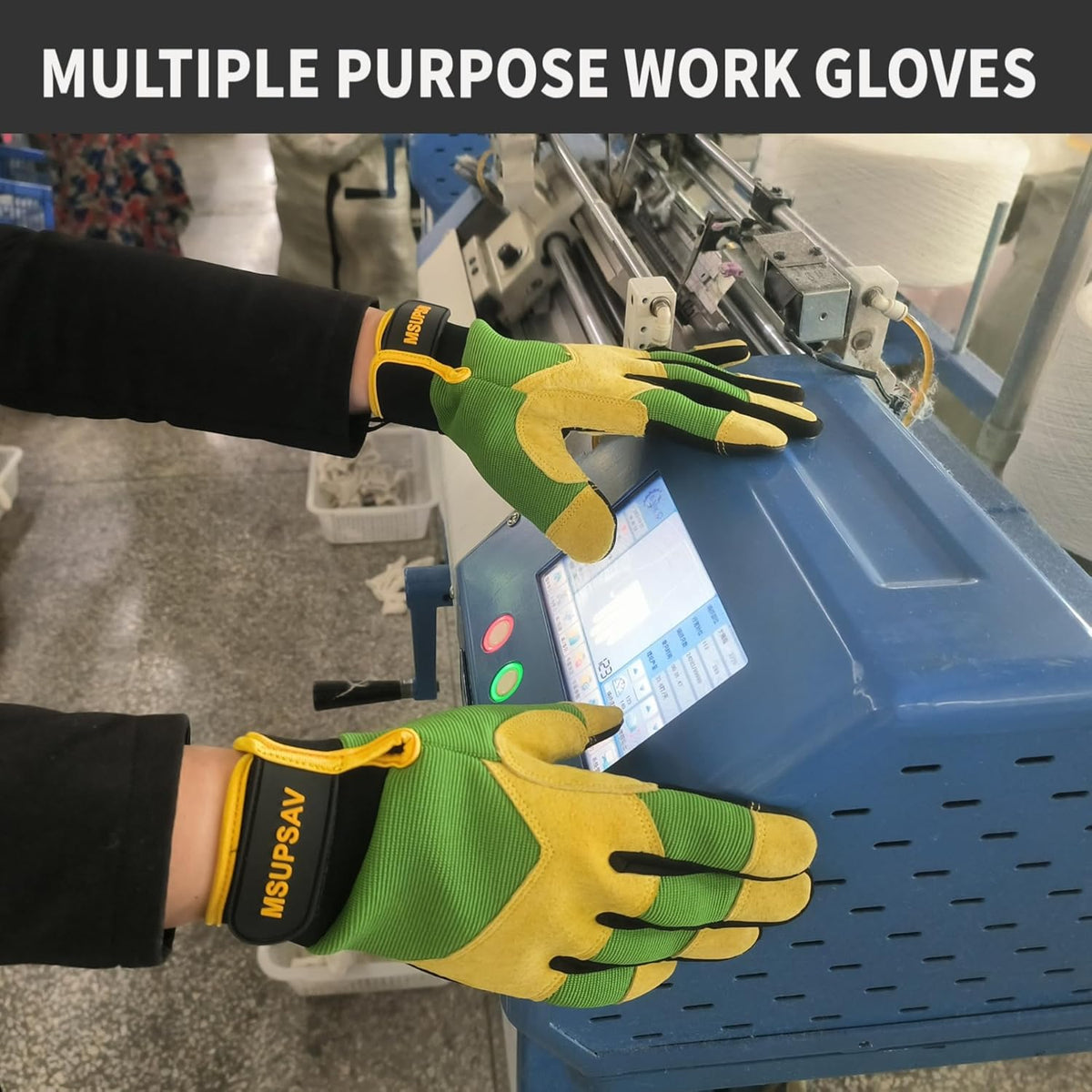 Anti-vibration Mechanic Work Gloves Men,Extra Large,Blue+Black | Multi-purpose,Heavy Duty,TPR Impact Protection,Gift,Safety,Working