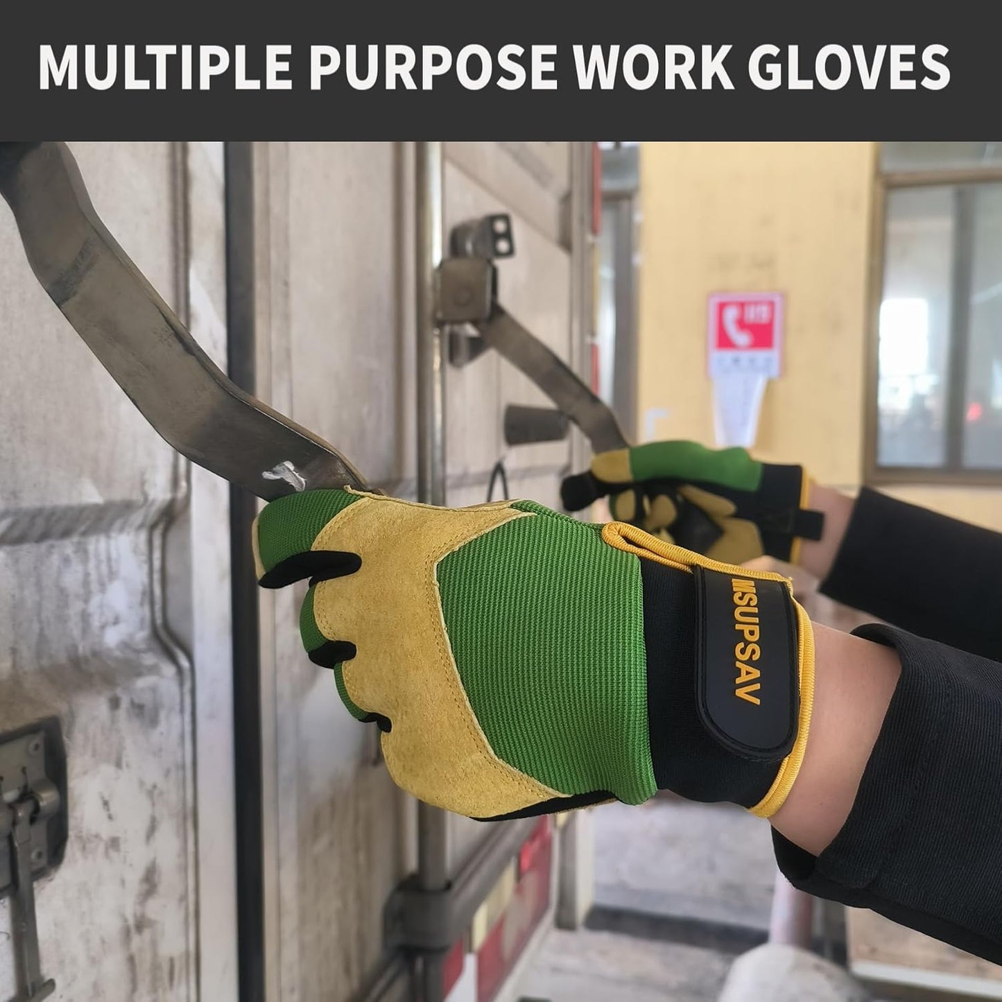 Anti-vibration Mechanic Work Gloves Men,Extra Large,Blue+Black | Multi-purpose,Heavy Duty,TPR Impact Protection,Gift,Safety,Working
