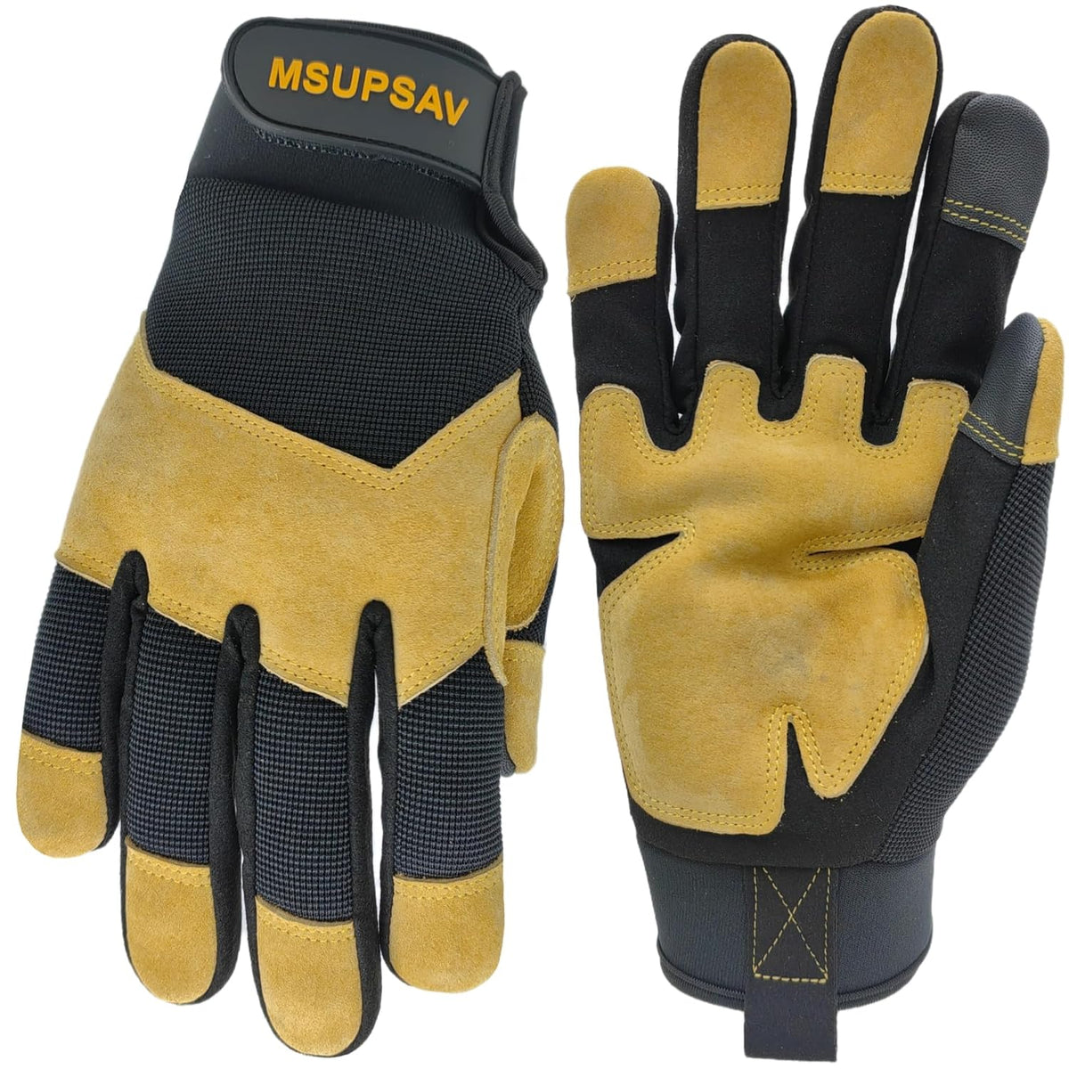 Anti-vibration Mechanic Work Gloves Men,Extra Large,Blue+Black | Multi-purpose,Heavy Duty,TPR Impact Protection,Gift,Safety,Working