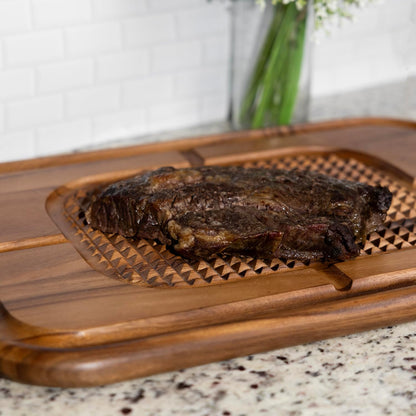 Gansevoort Large Carving Board 16" x 24" Acacia Wood Cutting Board
