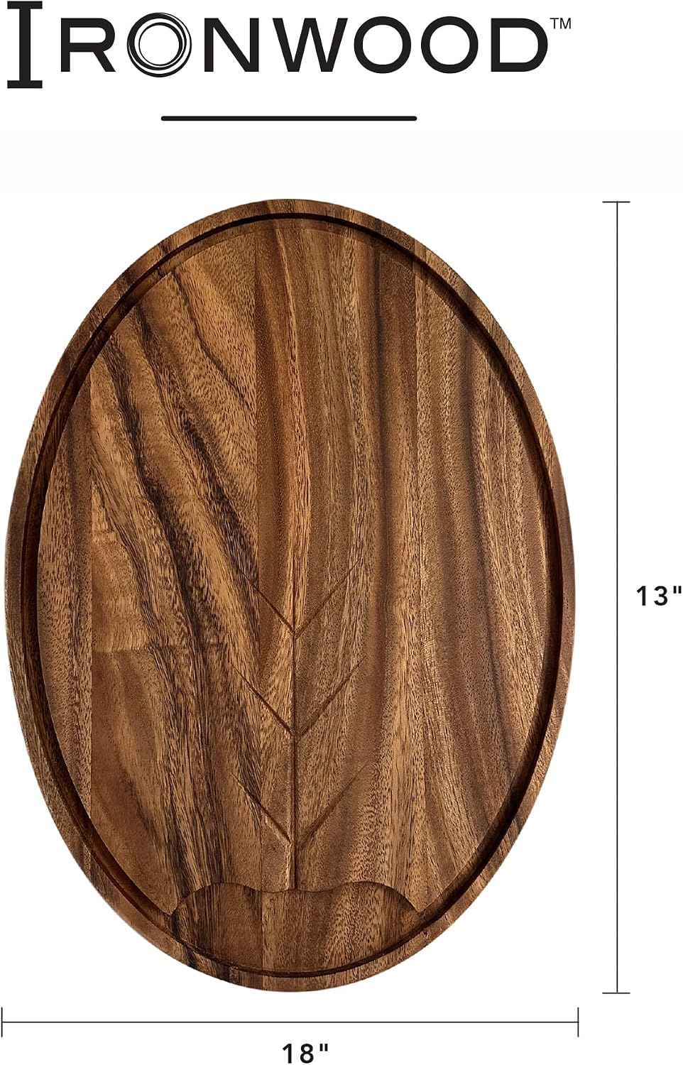 Gansevoort Large Carving Board 16" x 24" Acacia Wood Cutting Board