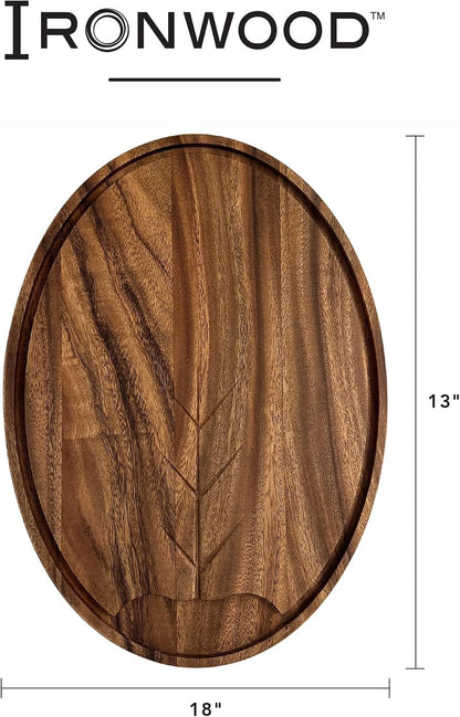 Gansevoort Large Carving Board 16" x 24" Acacia Wood Cutting Board