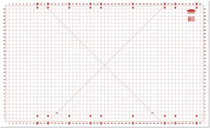 USA Cutting Mat with grid (38233), 59 inch by 36 inch, for Home Hobby Table